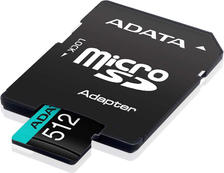 Image du produit Adata Premier Pro Adaptateur inclus (512 Go, microSDHC, U3, UHS-I)
