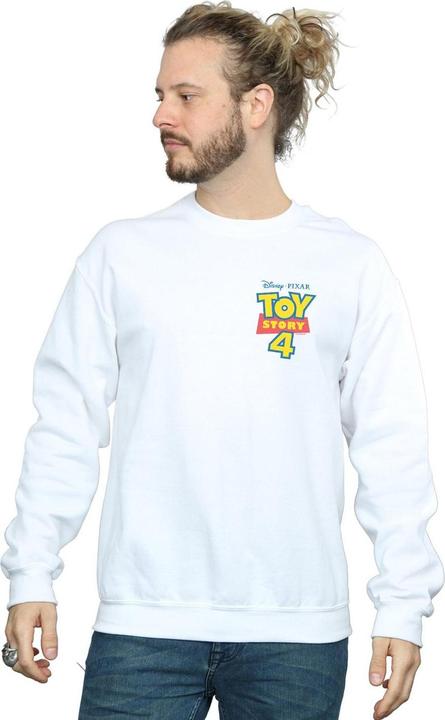 Actual product image Disney Mens Toy Story 4 Logo Breast Print Sweatshirt (L)