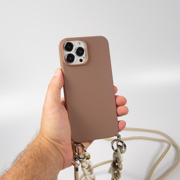 Image du produit PhoneLook Coque Gel silicone avec corde collier & chaîne de pierre décorative (Apple iPhone 13 Pro Max)