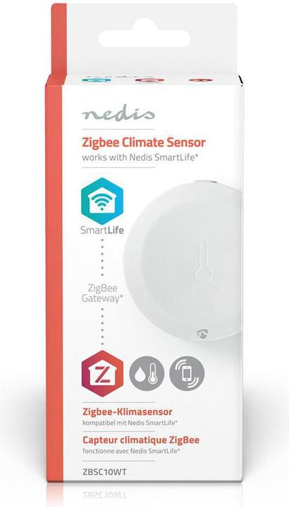 Produktbild Nedis Smart Klimasensor ZBSC10WT | Zigbee 3.0 | Batteriebetrieben | Android™ / IOS | Weiss