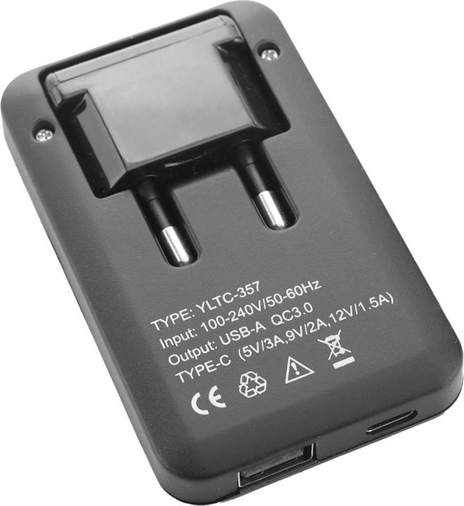Image du produit Offgridtec 2 pcs. Chargeur USB Extra plat Alimentation double port USB-A USB-C Noir 30W (30 W)