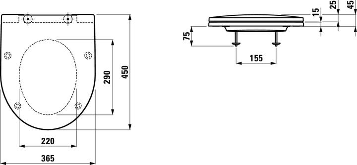 Produktbild Laufen Moderna R Slim (mit Absenkautomatik)