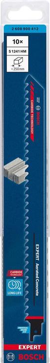 Image du produit Bosch Professional Zubehör Lame de scie sabre Expert Aerated Concrete S 1241 HM, 10 pièces