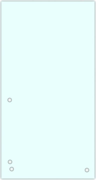 Actual product image Donau dividers, cardboard, 1/3 a4, 235x105mm, 100pcs, white
