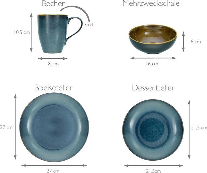 Produktbild CreaTable Mallorca (16 Stück)