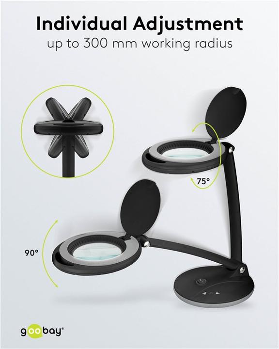 Produktbild Goobay LED-Stand-Lupenleuchte