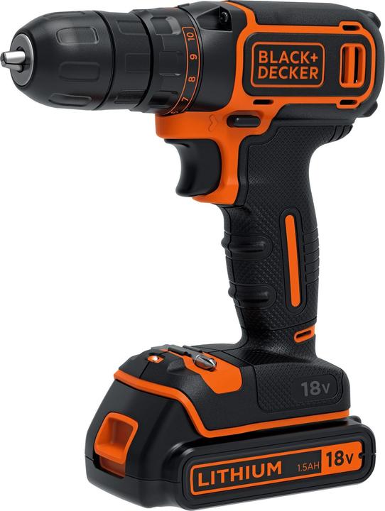 Image du produit Black & Decker Tournevis sans fil BDCDC18KBQW pour perceuse sans fil (Fonctionnement sur batterie)