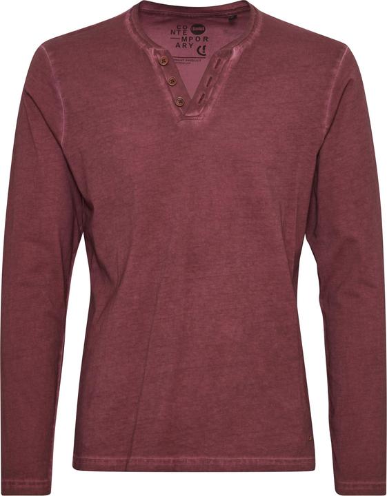 Actual product image Solid Tinox Men's Longsleeve With V-Neck Made Of 100% Cotton (S)