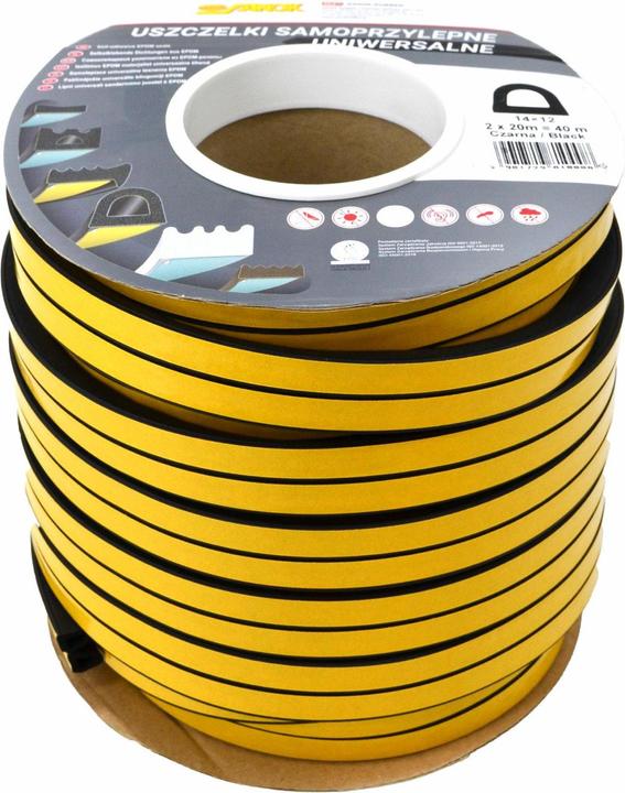 Actual product image Stomil Sanok USZCZELKA DGP 14x12 CZARNA D 40mb (24 mm)