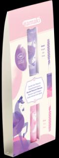 Produktbild Namaki Bio Doppel-Haar-Mascara 9ml, violett & pink (Wimpernrollen)