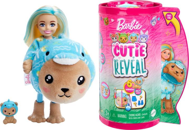 Productafbeelding Barbie Cutie Onthulling Chelsea Kostuum Cuties Serie - Teddy Dolfijn