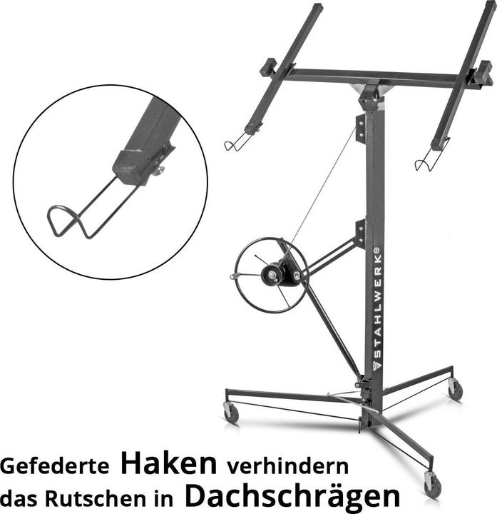Produktbild Stahlwerk Plattenheber PH-465 ST 1,92-4,86 m, bis 68 kg belastbar (68 kg)