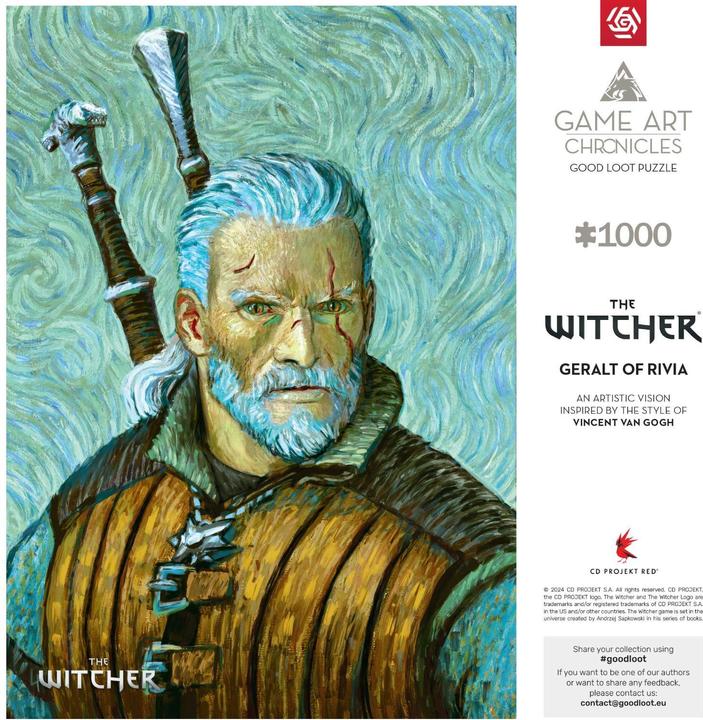 Image du produit Good Loot Puzzle Game Art Chronicles : The Witcher Geralt & Vincent van Gogh (1000 pièces) (1000 pièces)