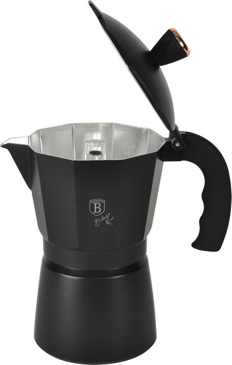 Productafbeelding BerlingerHaus Design espressomachine voor 6 porties, zwart en roségoud (6 T.)