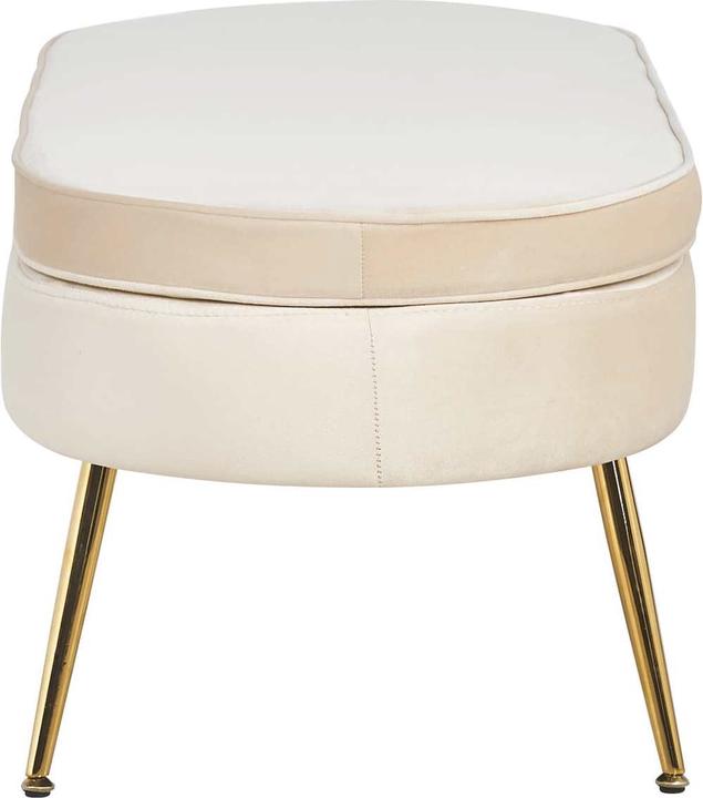 Image du produit SalesFever Pouf ovale beige or