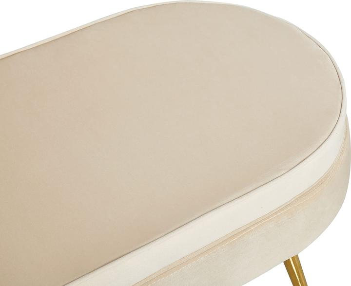 Image du produit SalesFever Pouf ovale beige or