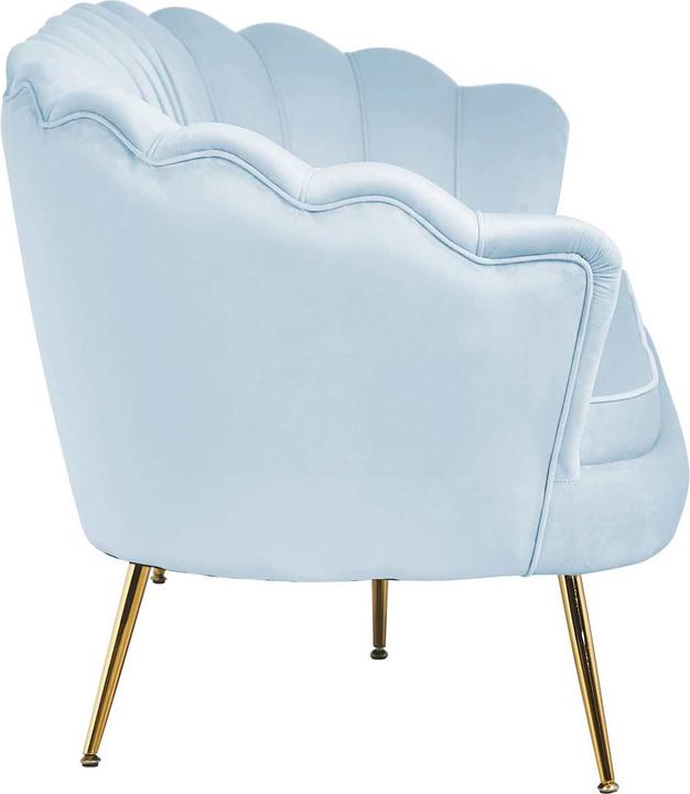 Produktbild SalesFever Muschelsofa 3-Sitzer silberblau (3-Sitzer)
