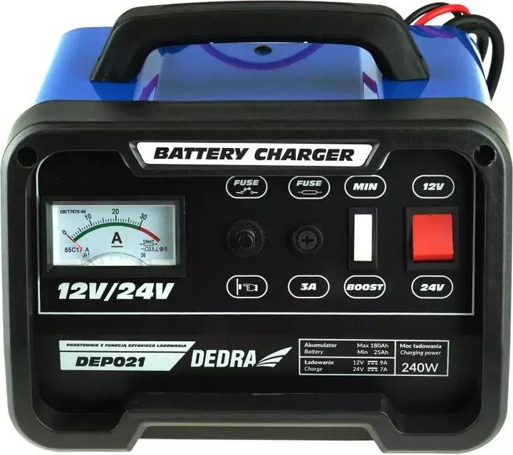 Produktbild Dedra Batterie-Ladegerät 12/24V 25-180Ah (12V, 24V, 180 A)