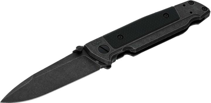 Walther Q5 Cartella con telaio in acciaio, lavaggio nero e liscio