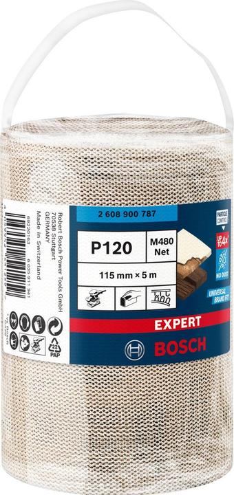Actual product image Bosch Professional Zubehör Expert M480 abrasive net roll, 115 mm, 5 m, G 120 (120)