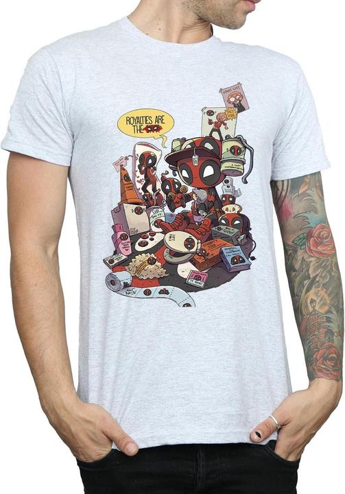 Actual product image Mens Deadpool Merchandise Royalties T-Shirt (M)