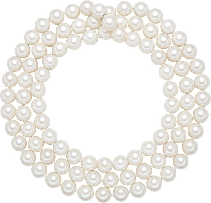 Actual product image Lulu & Jane Ladies shell pearl white 120.0 cm - 29169 (Shell pearl, 120 cm)