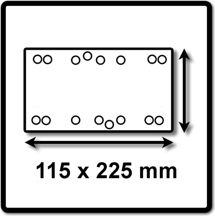 Actual product image Festool Sanding pad SSH STF 115x225/10 4 pieces ( 4x 483679 ) for slider RS 200, Rs 2, RS 100, RS