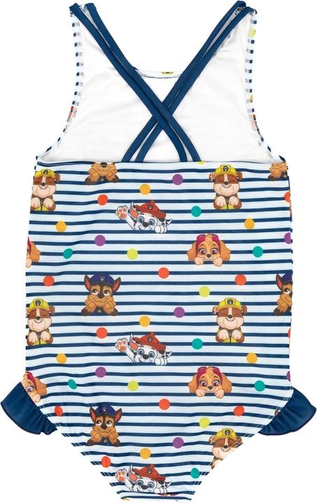 Actual product image Paw Patrol Girls Striped One Piece Swimsuit (104)