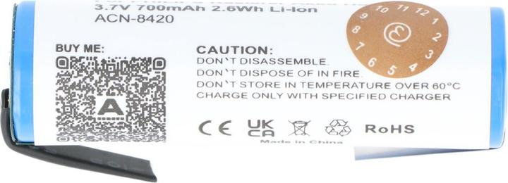 Actual product image Philips Battery for shaver battery HS8020, HS8040, HS8060, HS8070, HS8420, HS8420/23, HS8440, HS8460 (1 pcs., 650 mAh)