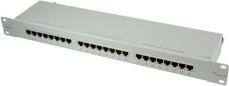 Produktbild Telegärtner TELEGAERTNER Patchpanel Cat5e 24Port RJ45 1HE 48,3cm 48,30cm (19") lichtgrau (26.11.0523)