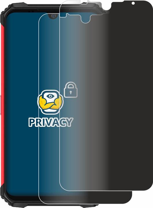 Productafbeelding BROTECT Anti-spionnetje privacyfolie Beschermfolie tegen blauw licht (2 Stuk, Ulefone Armor 8 Pro)