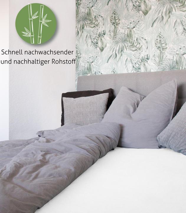 Actual product image Aspero Bamboo fitted sheet Macau (180 x 200 x 30 cm)