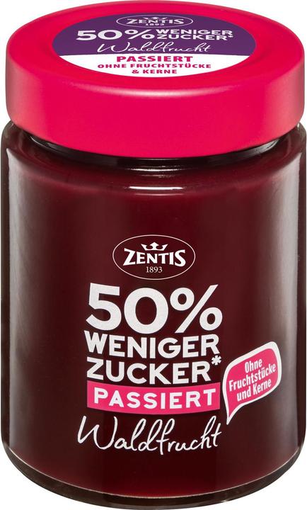 Actual product image Zentis Jar of forest fruit jam strained 195 g (195 g)
