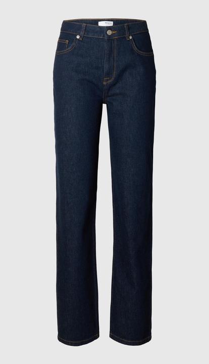Produktbild Selected Femme Dunkelblaue Straight Fit Jeans (W30/L32)