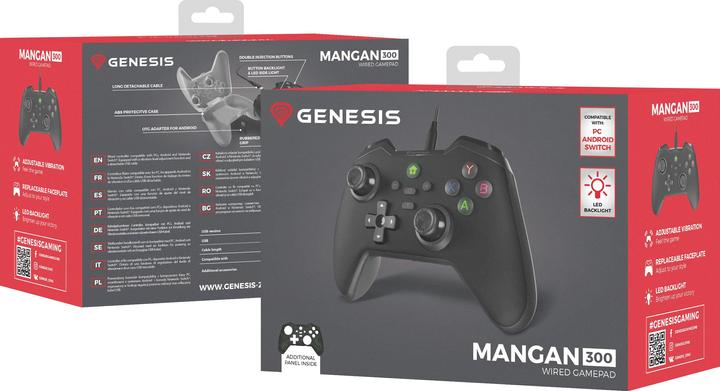 Immagine prodotto Genesis Gamepad MANGAN 300 cablato (Android, PC, Switch)