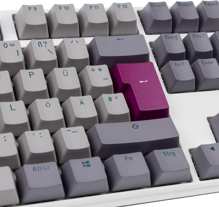 Produktbild Ducky One 3 Mist Grey TKL Gaming Tastatur, RGB LED - MX-Blue (DE, Kabelgebunden)