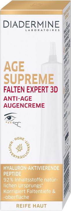 Actual product image Diadermine Eye Cream Age Supreme Wrinkle Expert 3D Anti-Age 15 ml (Crème, 15 ml)