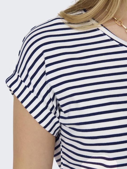 Immagine prodotto Only Vestibilità regolare Scollo rotondo T-shirt a spalla bassa (XL)