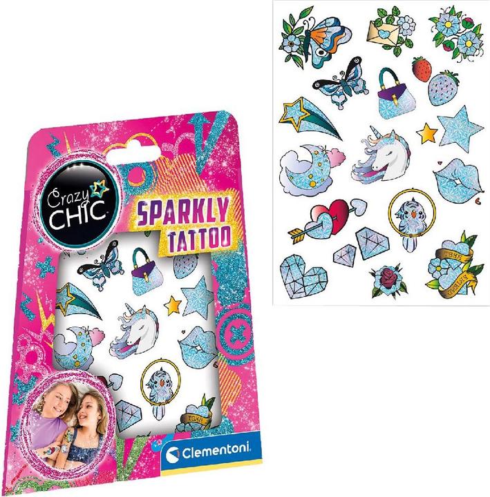Image du produit Clementoni Crazy Chic - Paillettes de tatouage urbain