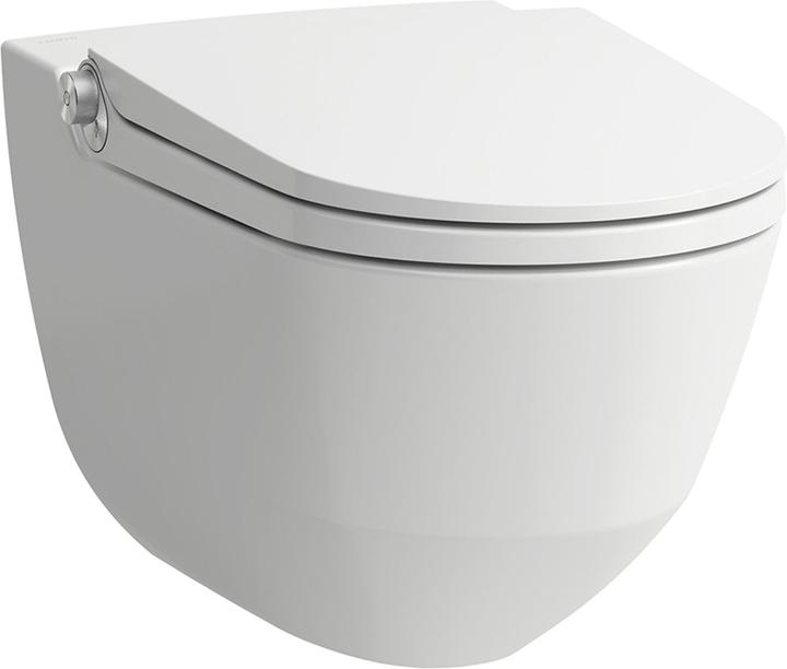 Produktbild Laufen Cleanet Riva Dusch-WC, spülrandlos, wandhängend, Fernbedienung, WC-Sitz mit Deckel