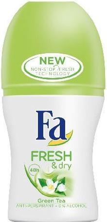 Actual product image Fa Fresh & Dry Antiperspirant Roll-on Green Tea Scent 50ml (Roll-on, 50 ml)
