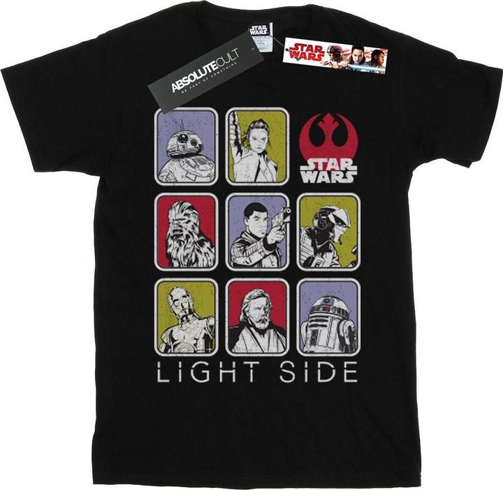 Actual product image Star Wars Girls The Last Jedi Multi Character Cotton T-Shirt (152, 158)