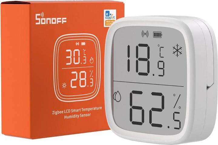 Actual product image Sonoff Zigbee 3.0 Temperature and Humidity sensor with LCD display