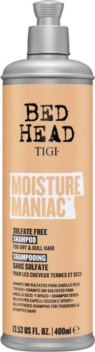 Tigi Shampoo for dry and dull hair Bed Head Moisture Maniac (Sulfate Free Shampoo) - Volume: 400 (400 ml, Flüssiges Shampoo)