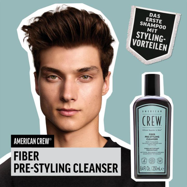 Immagine prodotto American Crew Fiber Pre-Styling Cleanser, 250ml (250 ml, Shampoo liquido)