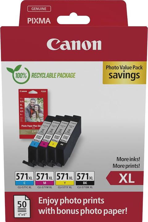 Canon PGI-570XL/CLI-571 (M, BK, C, Y)