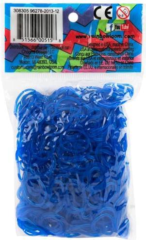 Image du produit Rainbow Loom Élastiques bleu océan jelly (24 pcs)