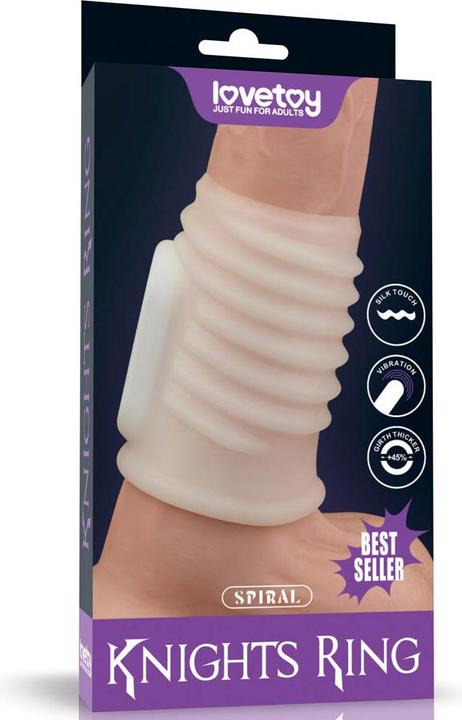 Produktbild Lovetoy Vibrierende Ritterspirale Ring (Weiss) I