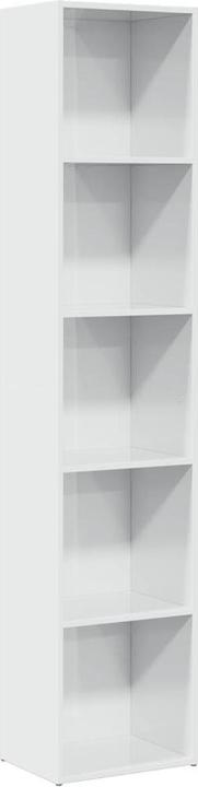 Produktbild VidaXL Bücherregal Hochglanz-Weiss 40x30x189 cm Holzwerkstoff (40 x 30 x 189 cm)