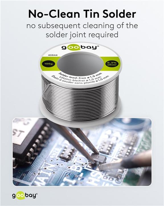 Produktbild Goobay Profi Lötzinn bleifrei, ø 1,0 mm, 100 g (Lötzinn)